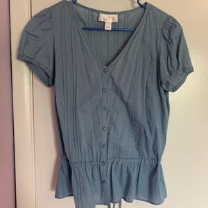 Loft blue button down